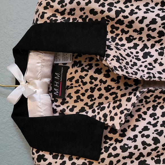 M.H.M. Animal Print Style Drape Jacket - Picture 2 of 6